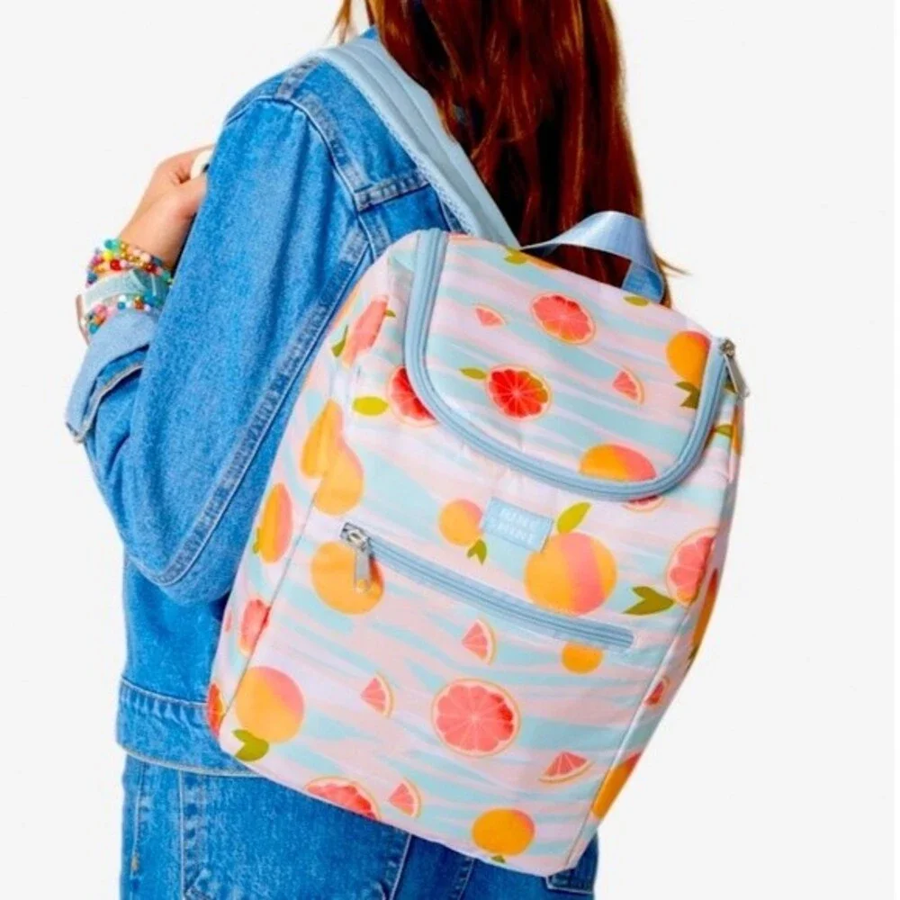 JuneShine Cooler Backpack - Summer Citrus - Picture 1 of 2